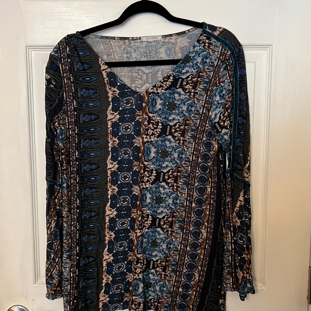 Ava James multicolored shirt long sleeve